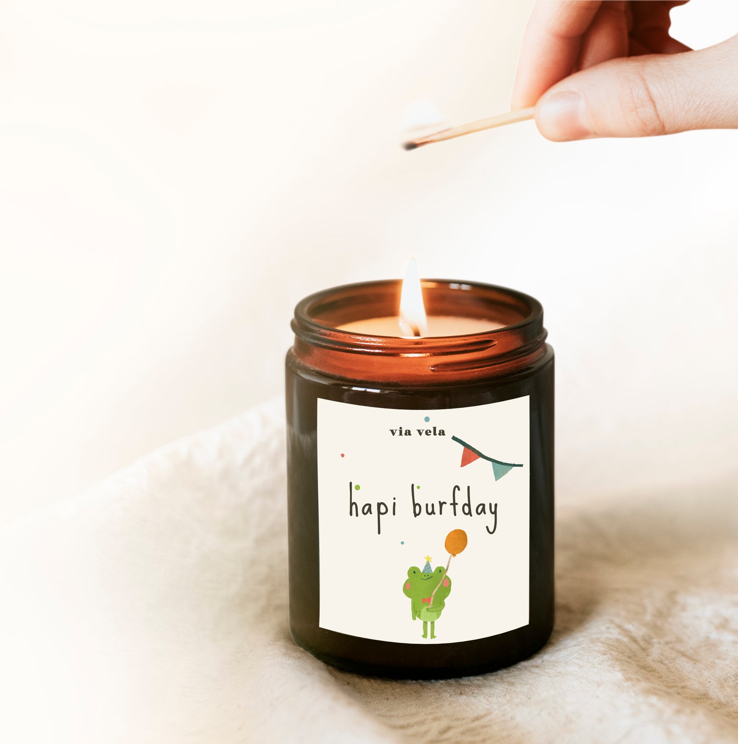 Happy Birthday Gift Candle | Hapi Burfday