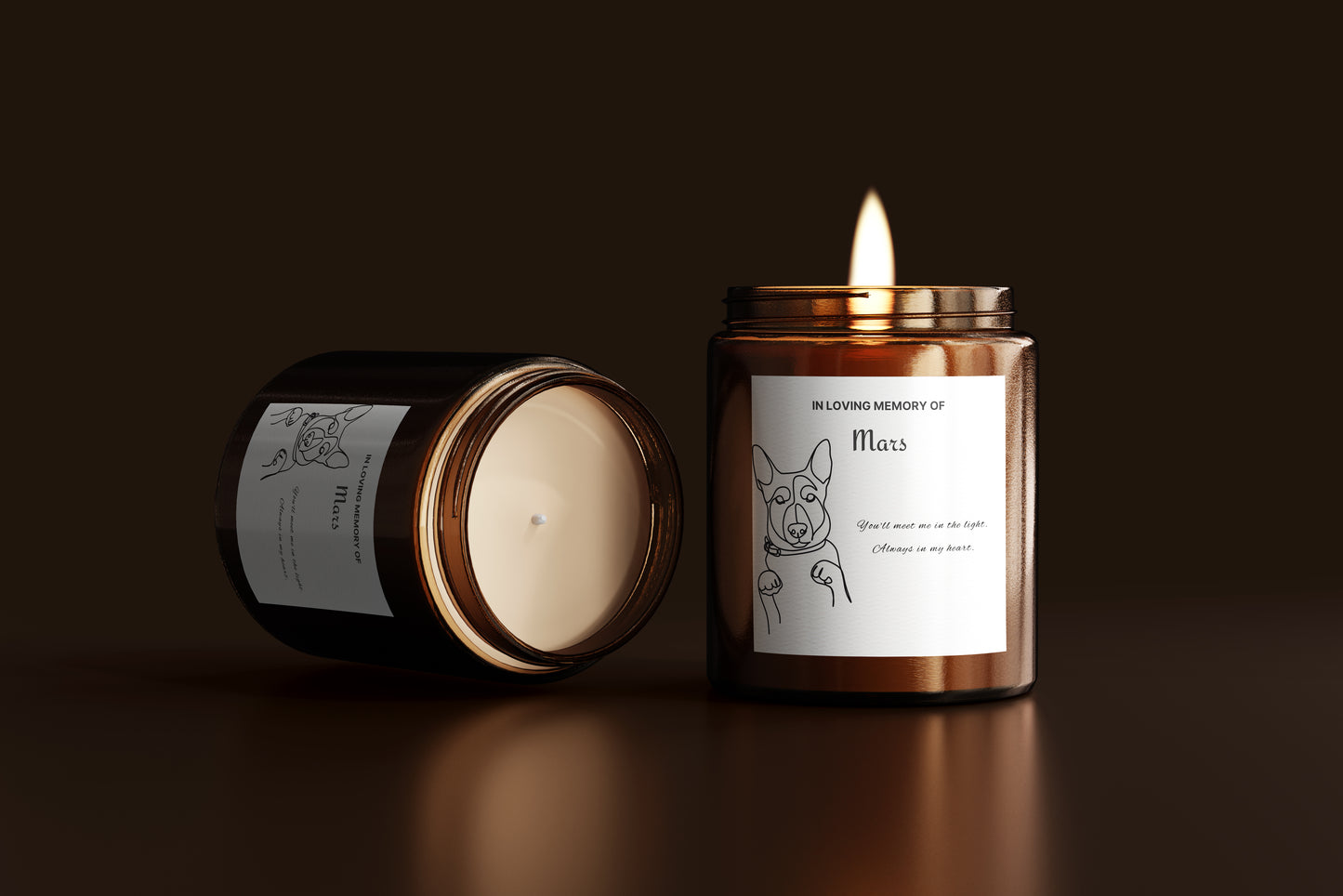 German Shepherd Dog Loss Candle