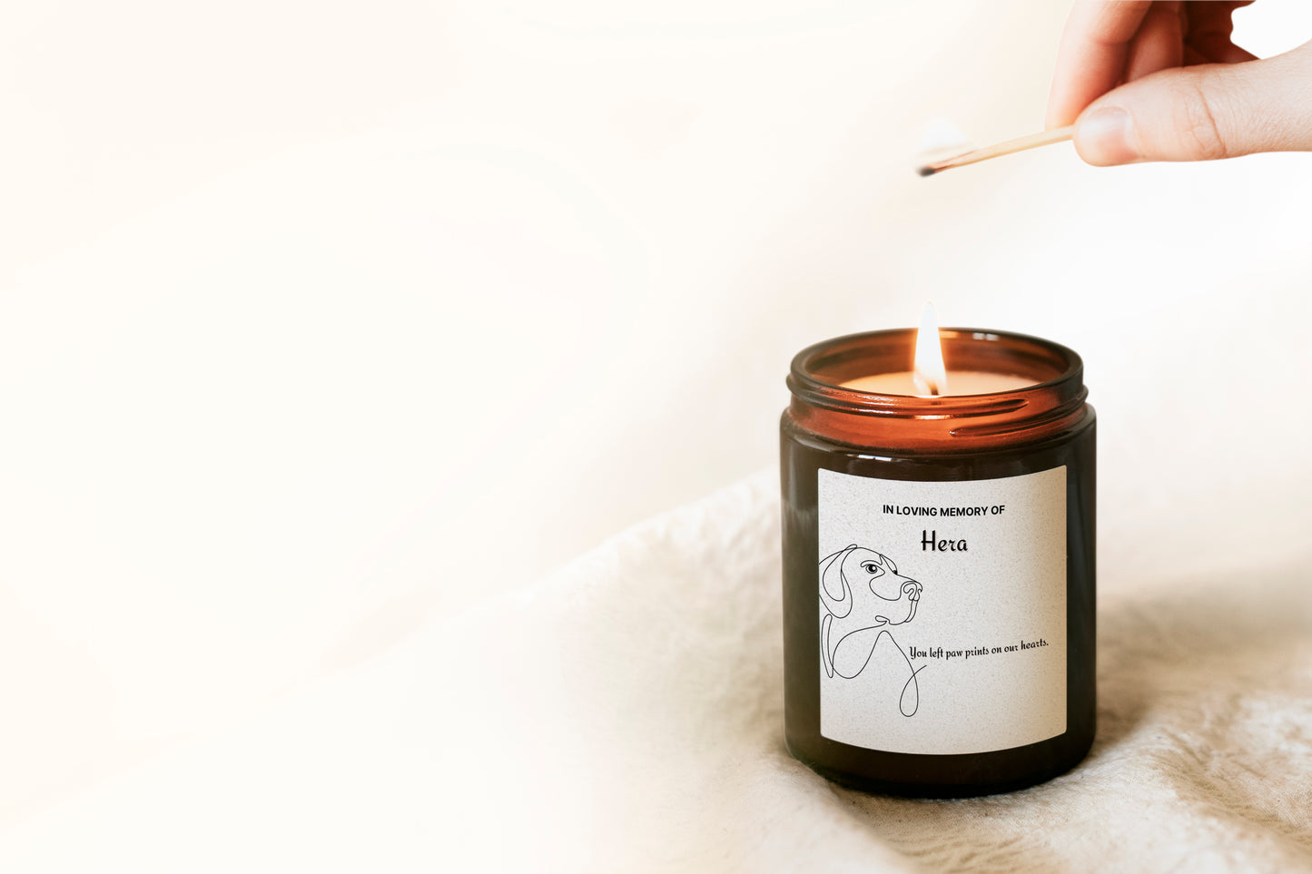 Golden Retriever Dog Loss Candle