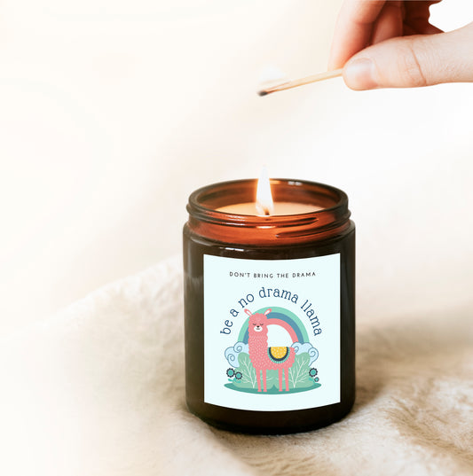 No Drama Llama Candle