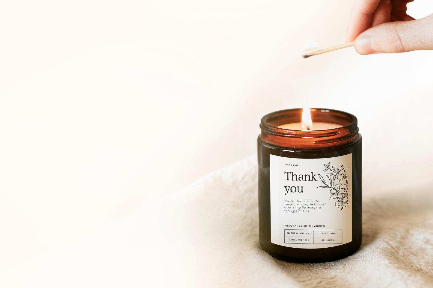 Thank you Candle | Personalised Gift