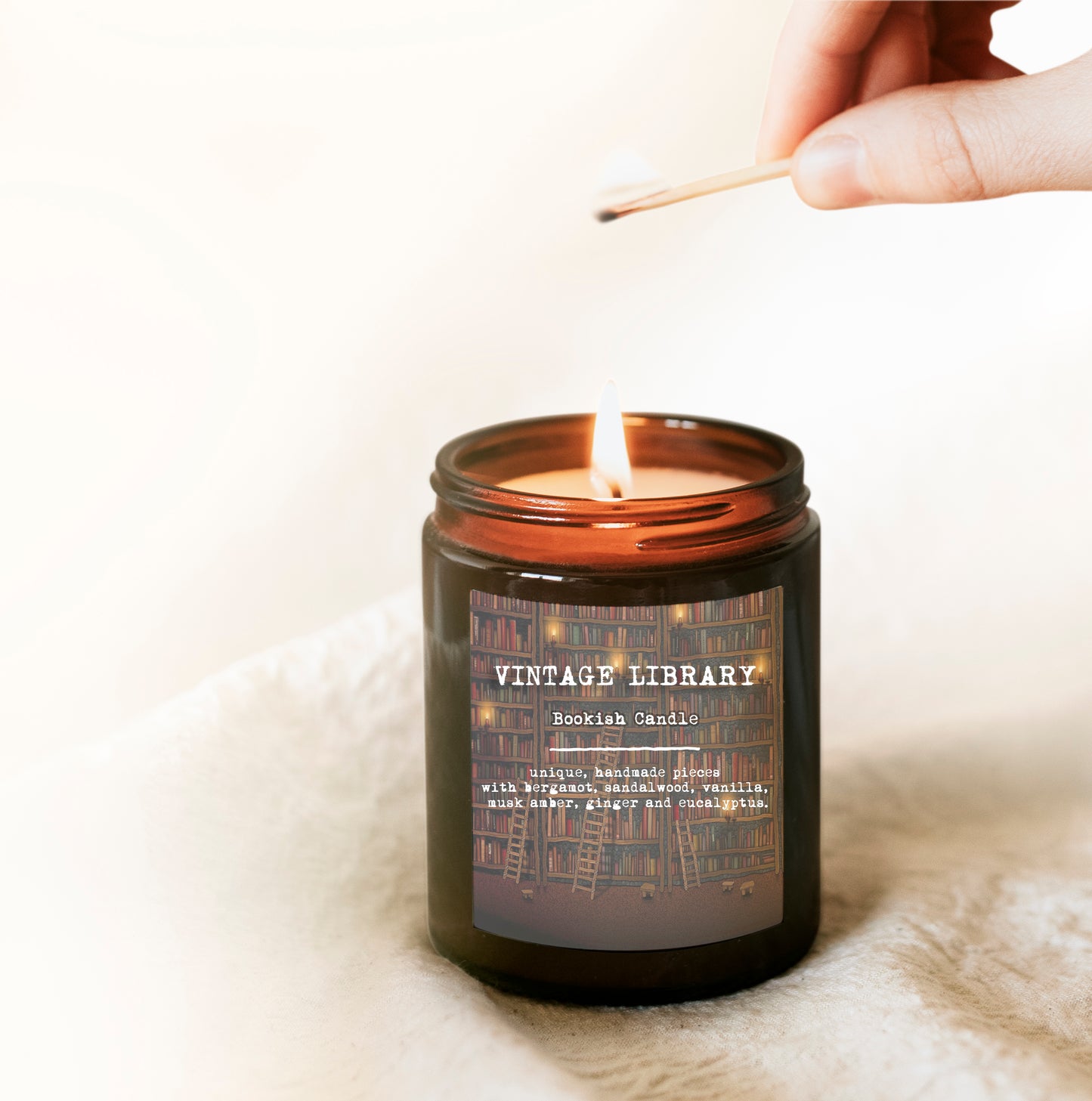 Vintage Library Candle